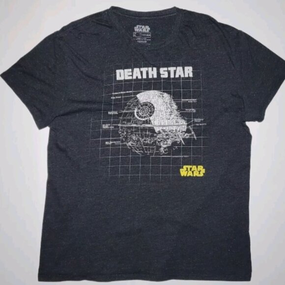 Fifth Sun Star Wars Womens Black T-Shirt With Death Star Graphics Size XL - Picture 1 of 9